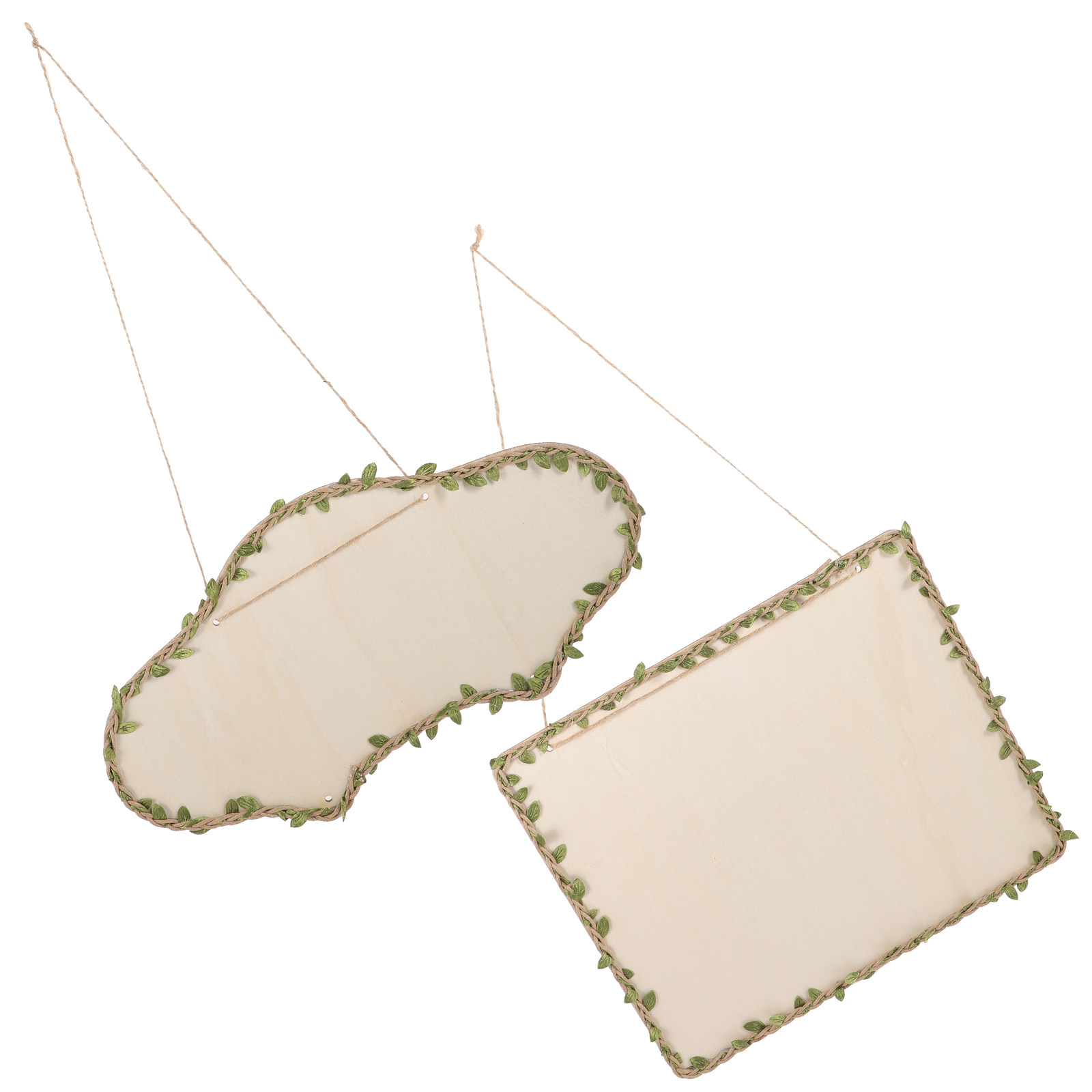 Art Craft Bar - 1Set Blank Hanging Wood Sign Unfinished