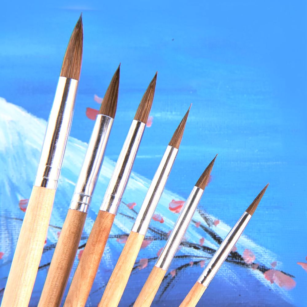 Premium Wolf Hair Paintbrushes - Gouache Paint Set review and price