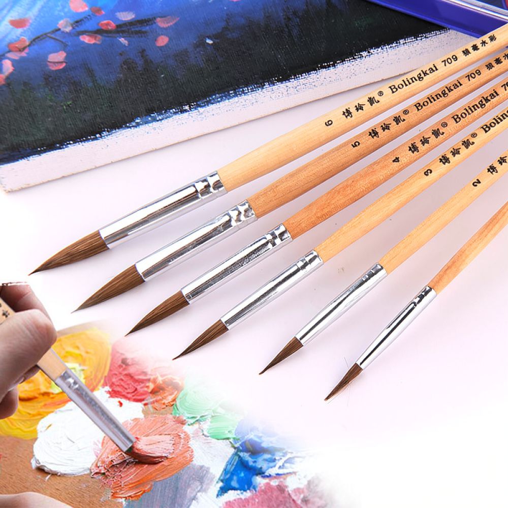 Premium Wolf Hair Paintbrushes - Gouache Paint Set review and price