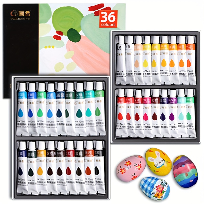 Gouache Paint Set 36 Colors 12 - Gouache Paint Set review and price