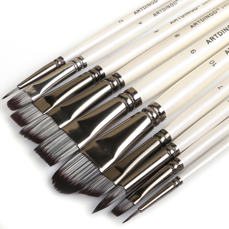 10 Pcs Paint Brushes Set for A - Gouache Paint Set review and price
