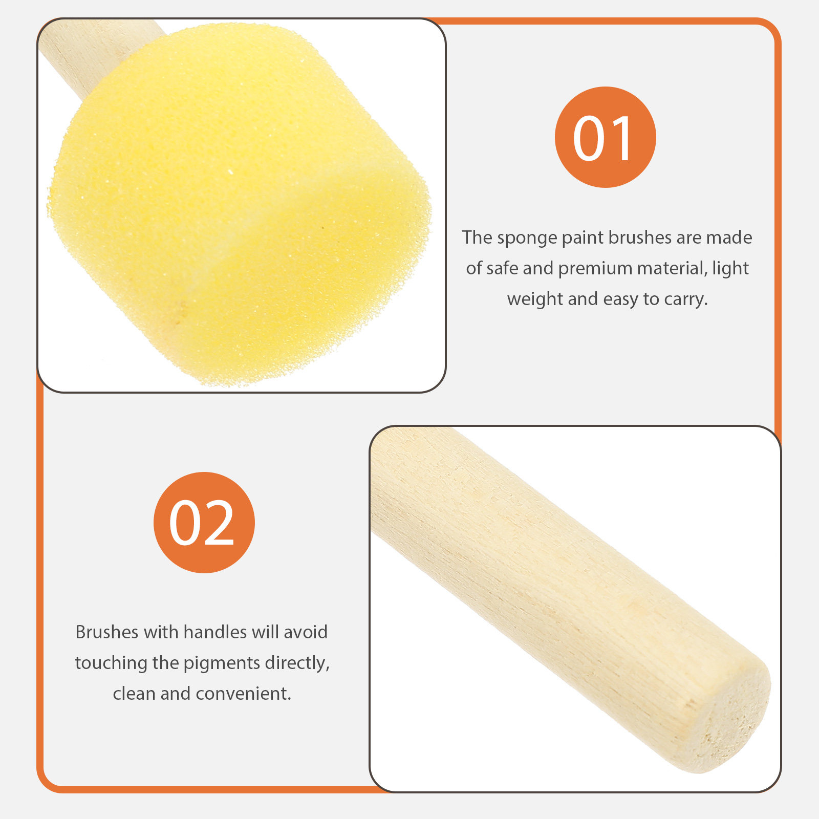 20Pcs Drawing Sponge Brushes f - Art And Craft For Nursery review and price
