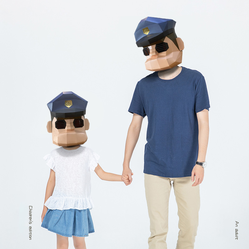 Cartoon Police Mask Paper Mode - Art Craft Cardboard review and price