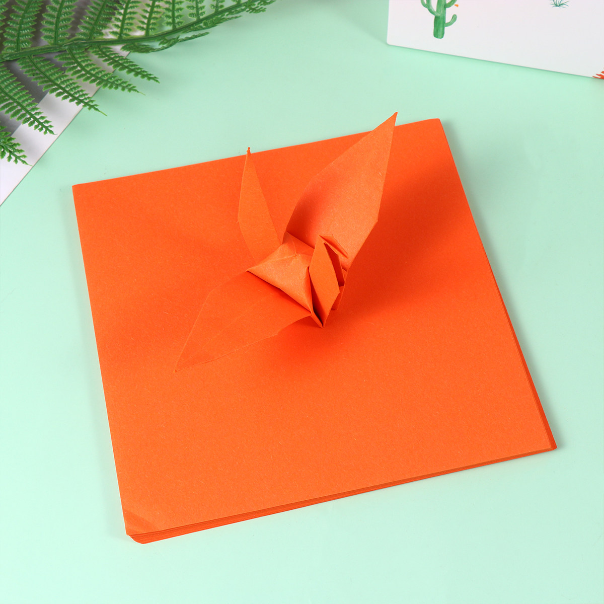 500Pcs Vibrant Orange Origami  - Art Craft With Paper review and price