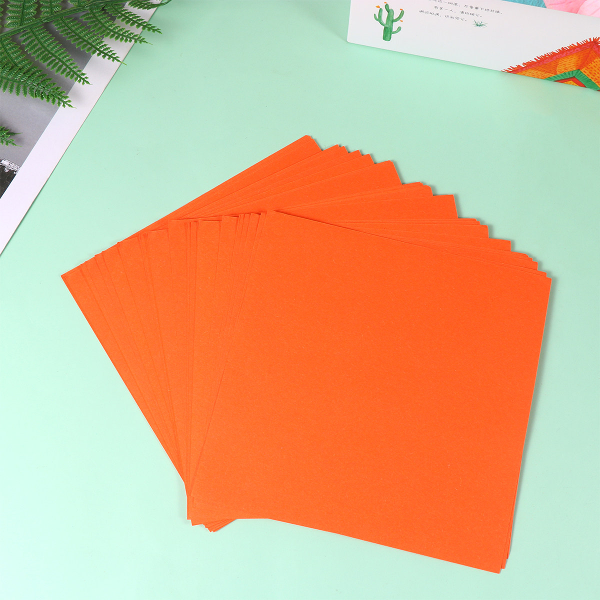 500Pcs Vibrant Orange Origami  - Art Craft With Paper review and price