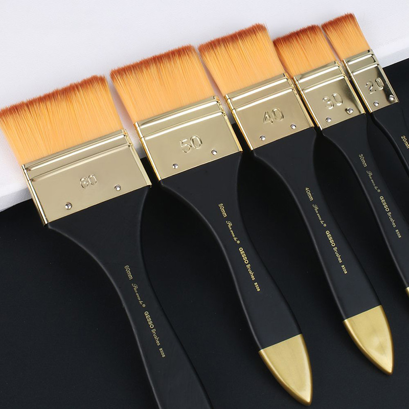 5 Sizes Flat Paint Brushes,Nyl - Gouache Paint Set review and price